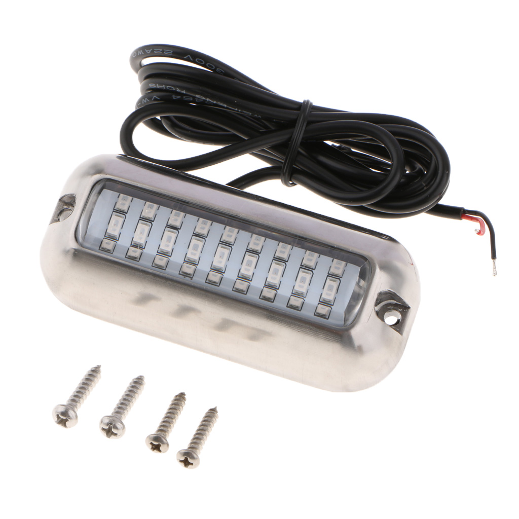 12V Stainless Steel 27LED Blue Underwater Pontoon ... – Grandado