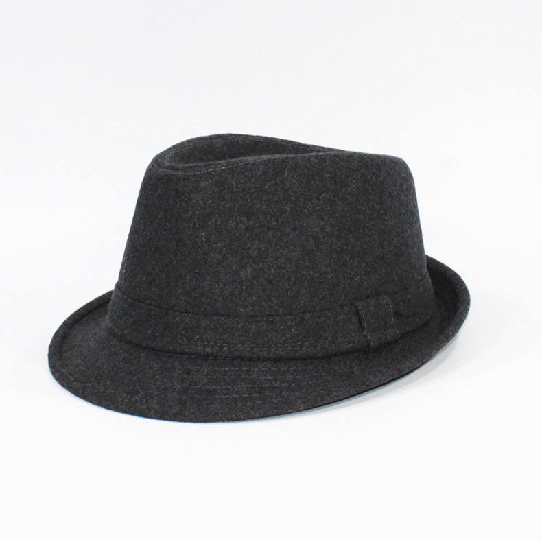 Efterår og vinter ældre mænd uld hatte, mandlig tyk varm filt trilby hat udendørs jazz hat