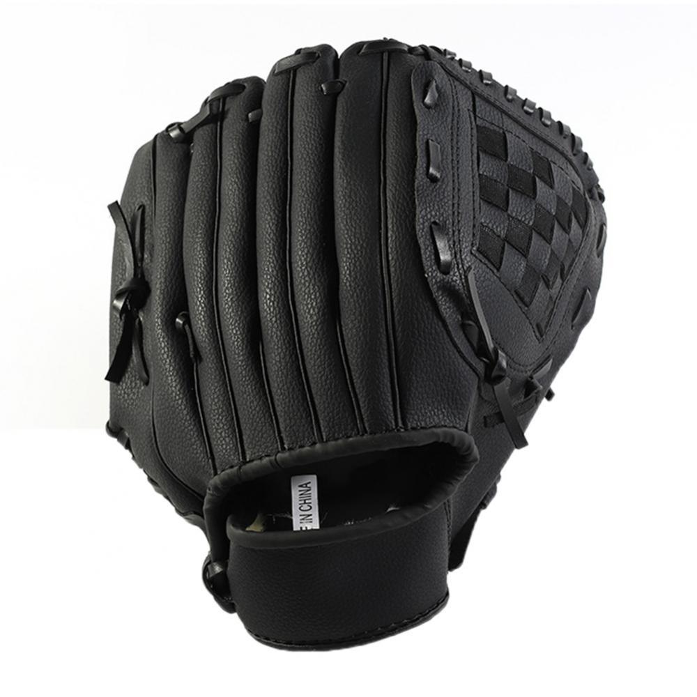 Guanti da Baseball sport all&#39;aria aperta gioventù adulto mano sinistra allenamento pratica Softball guanti da Baseball guanti da Baseball: Black / S