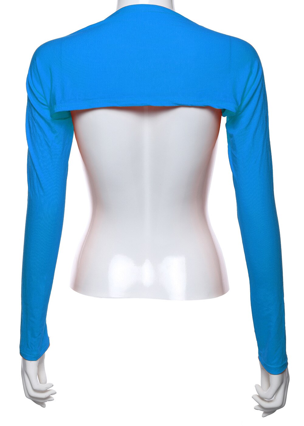 Femmes Hijab musulman Armer manches couverture haussement d'épaules boléro Hayaa Armer plus Oversleeves Stretch Protection turquie eau manches aléatoire: lake blue