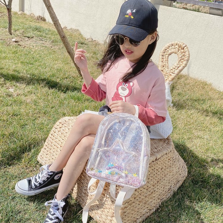 Neue Plüsch transparent Pailletten Regenbogen Schule Tasche Kindergarten freundlicher Rucksack Farbe knapp Ornament Rucksack