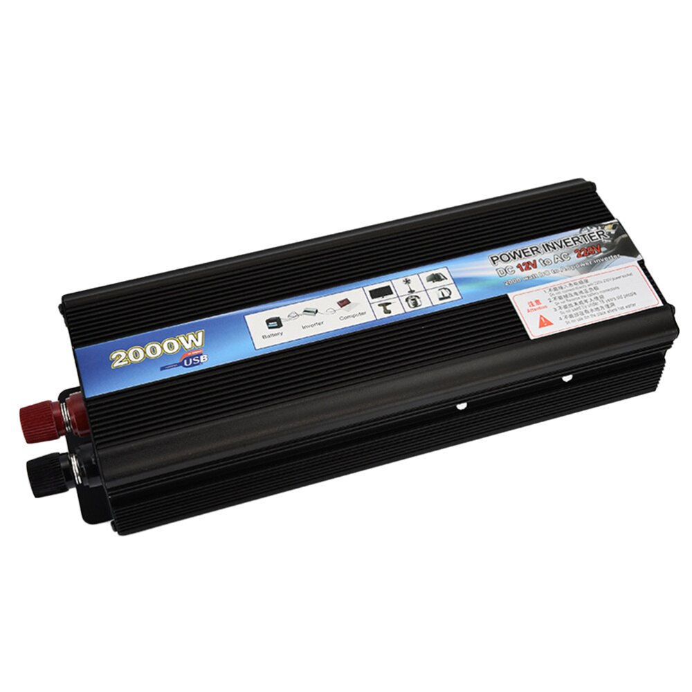 2000W Car 24V DC to 220V AC Converter Car Power Supply