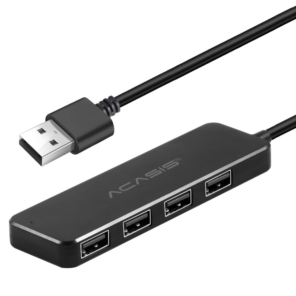 Acasis USB 2.0 3.0 Compact Draagbare Hoge Snelheid HUB Ondersteuning Multipe USB Decice Hub voor PC Laptop 4 Poorten Extension adapter