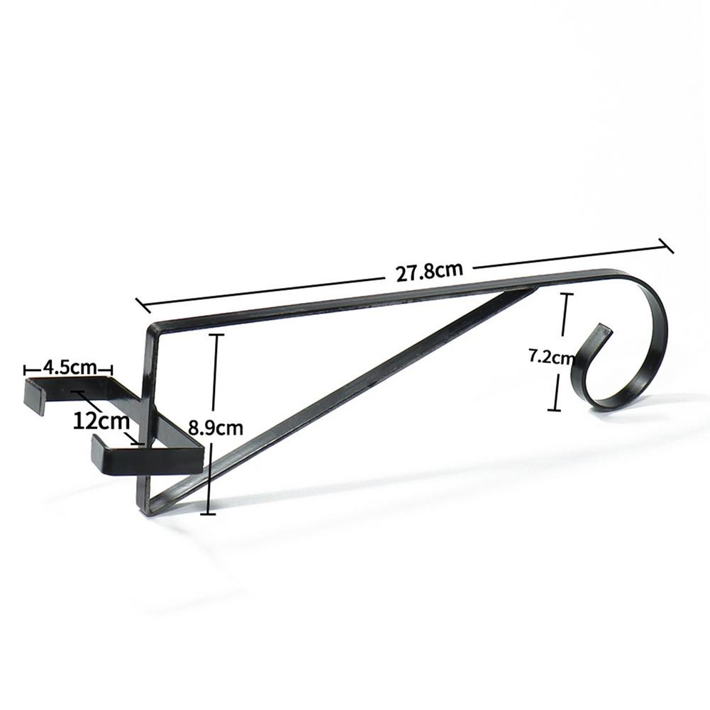 Hanging Bracket Garden Durable Flower Basket Hook Decoration Basket Bracket Garden Iron Garden Decoration