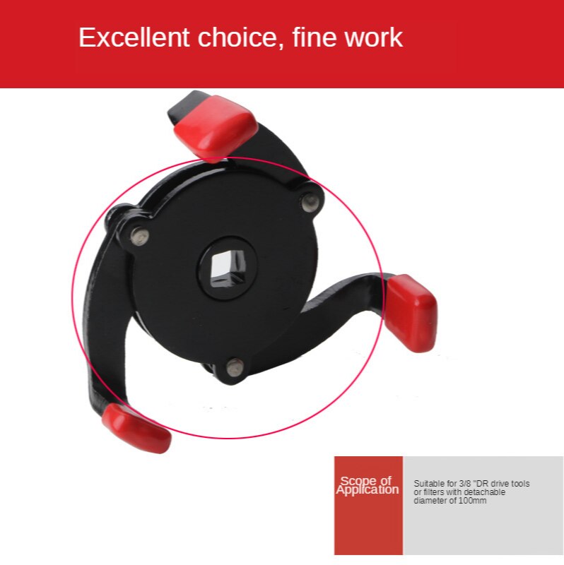 Universal 3 Jaw Oil Filter Remover Tool Cars Oil Filter Removal Tool Interface Special Tools Oil Filter Wrench Tool