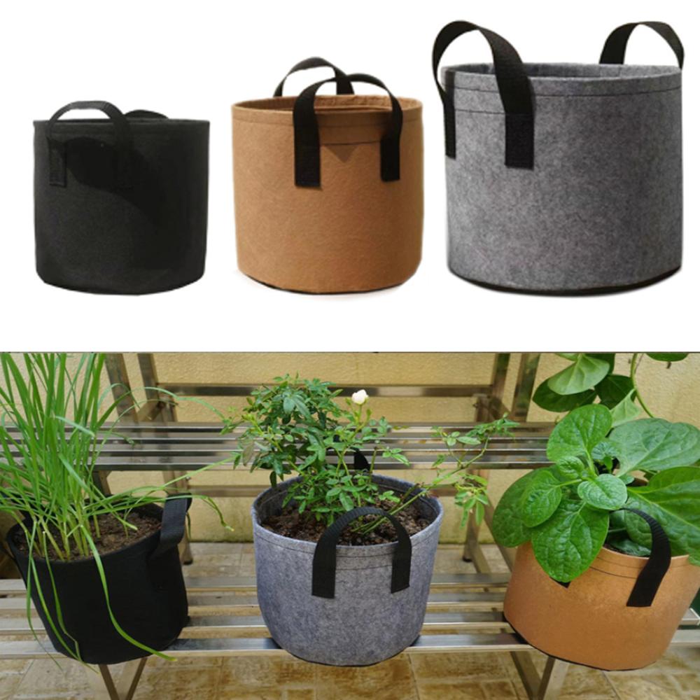 2/3/5/7/10 gallon hageplante såing vokse poser grønnsak blomsterpotte planter diy potet hage potte plante voksepose verktøy