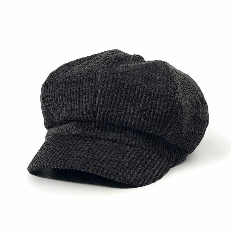 Herren Newsboy Cap Retro Baskenmütze | Achteckig | Fischgräten-Muster | Winter