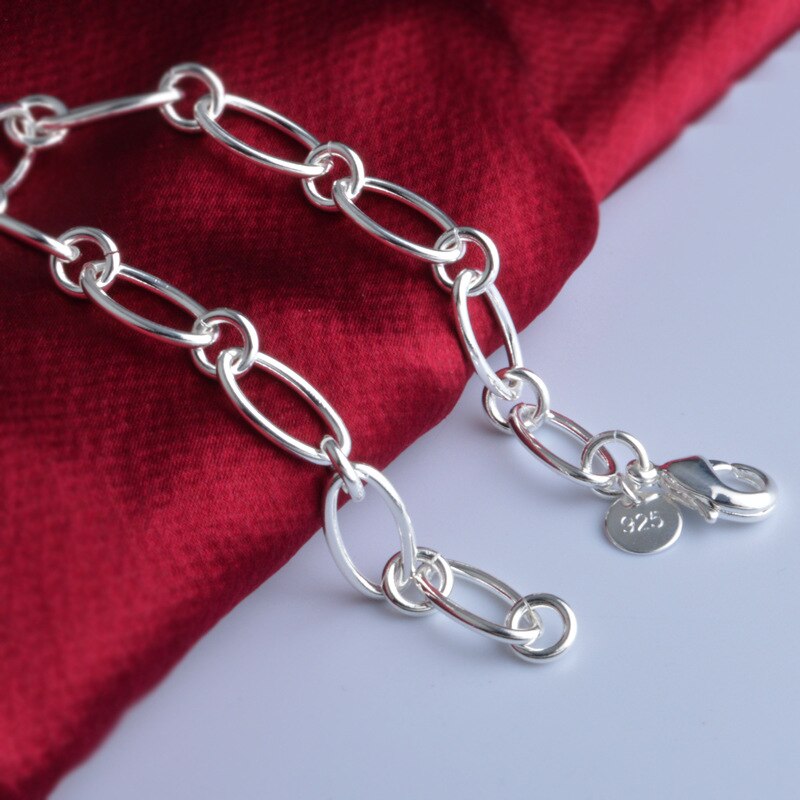 Bracelet à breloques Bracelets & Bracelets pour Femme 925 bijoux en argent Femme Bileklik Pulseira Feminina Pulseras Pulseiras love Ja4