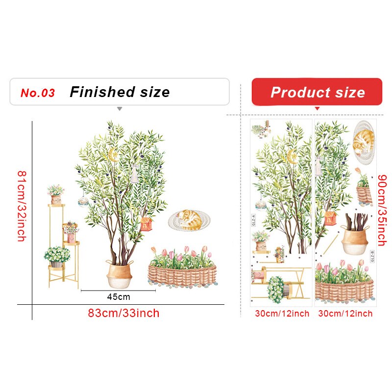 Large Birch Tree Wall Stickers for Living room Bedroom Wall Decor Vinyl Removable Wall Decals Sofa TV Background Decor Sticker