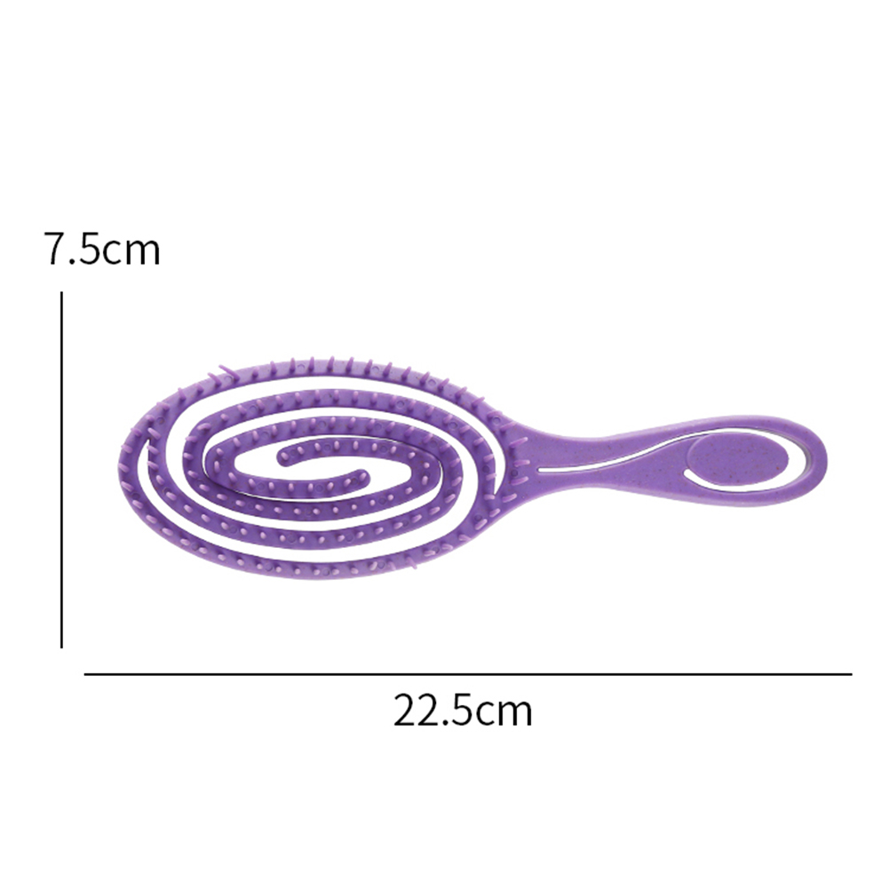 Brosses à cheveux à palette, peigne de Massage pour cuir chevelu, pour cheveux longs, courts, épais, bouclés, lisses et ondulés: Purple