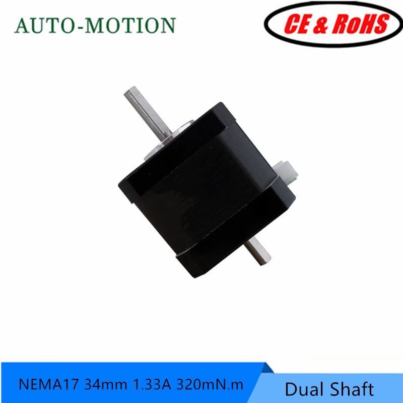 Nema 17 dual shaft Stepper Motor 42 Motor Nema17 34mm 1.33A 250mN.m Step Motor