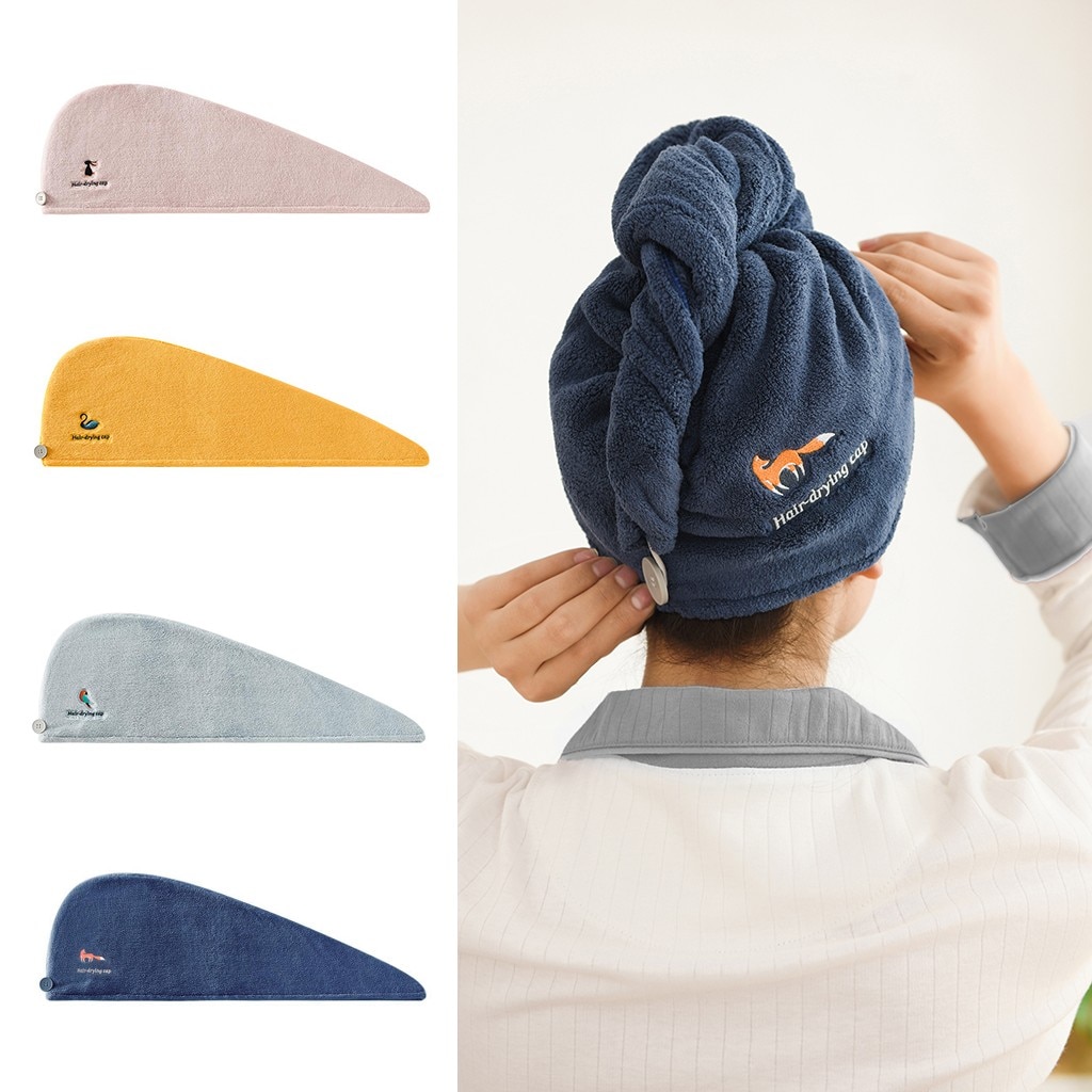 Asciugamano per capelli magico in velluto corallo cappello in microfibra turbante ad asciugatura rapida per bagno doccia assorbente piscina cuffia lavabile in lavatrice 19nov27