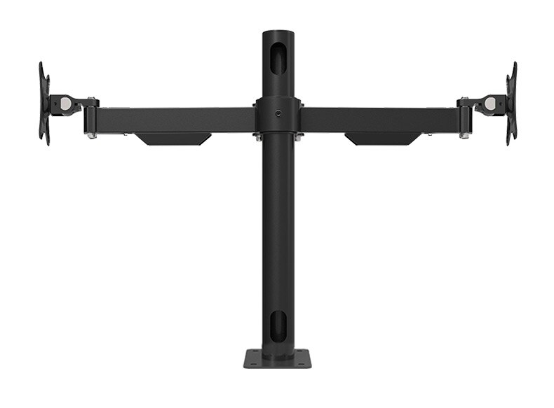 Desktop Dual LCD Monitor Holder Full Motion Grommet Mounting Monitor Mount Arm Stand with Cable Management Bracket