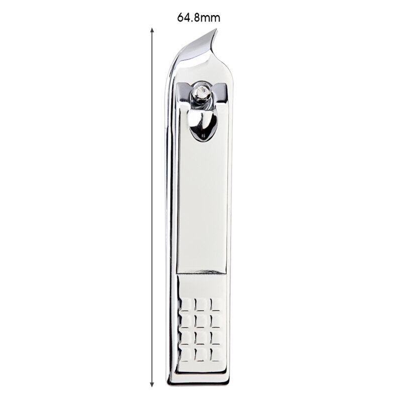Cortaúñas plateado, de 3 tipos cortauñas, cortador de uñas para pies portátil, pinza de acero inoxidable para cutículas: silver 6.5cm