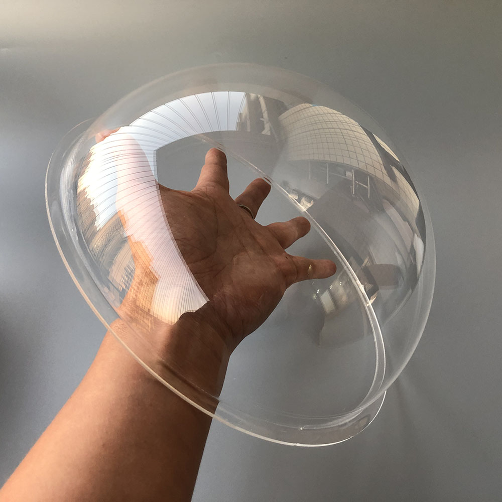 Cámara PTZ transparente de 9 pulgadas para interior y exterior, carcasa de domo transparente de acrílico, funda antipolvo de cámara domo de alta velocidad, 233x110mm