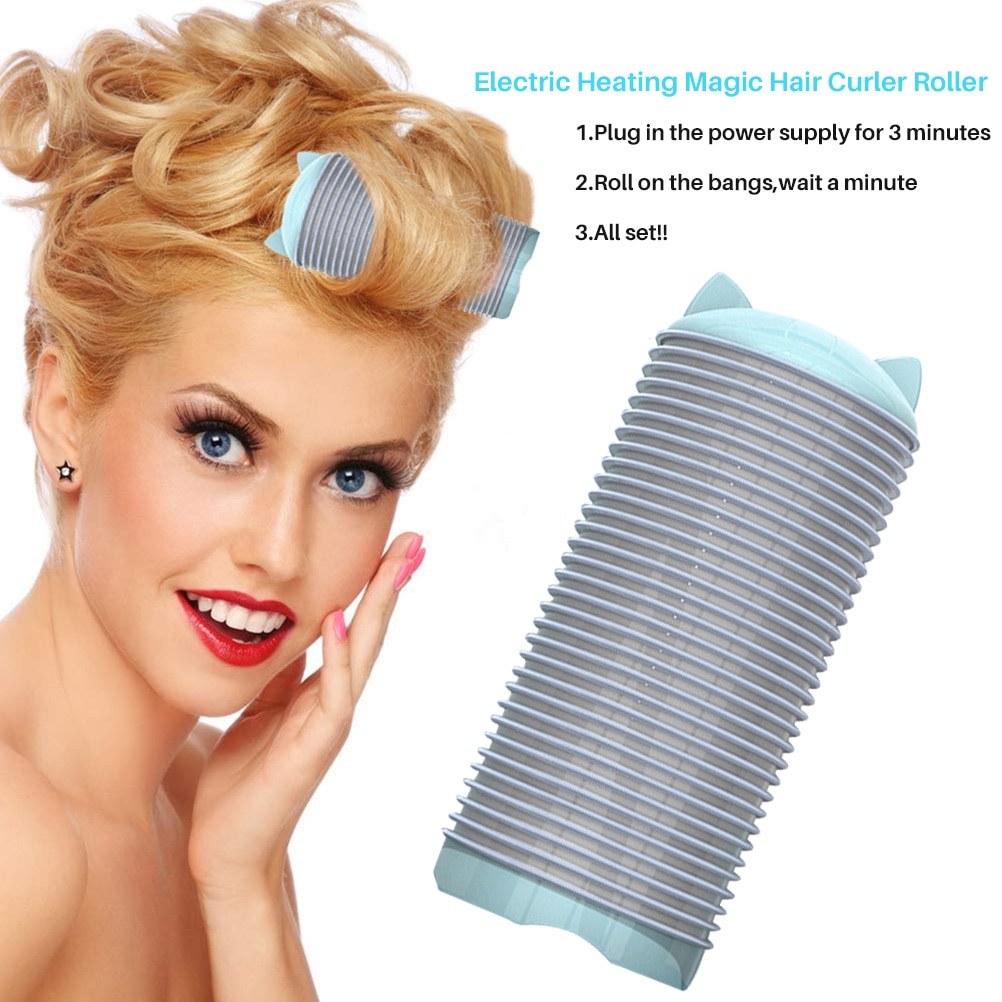 Electric Heating Large Self Grip Hair Rollers DIY Magic Spiral Curlers Cling Heat Clip Hair Curling Styling
