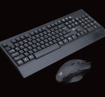 Office Business Keyboard and Mouse Waterproof Stand Support Keyboards Ergonomics Mause PC Computer 104 keys Suspension Key board: 8017 Keyboard Mouse