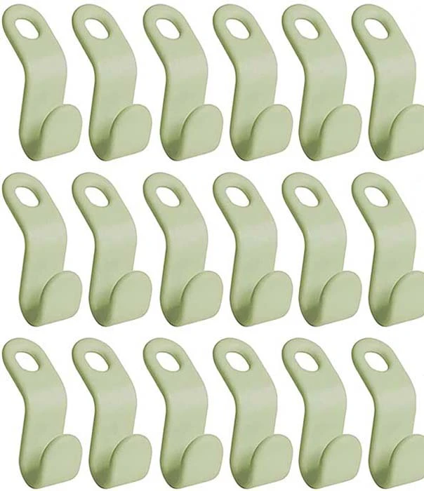 Ganchos conectores para colgar ropa, extensor de suspensión para ahorro de espacio, organizador de armario, Clips extensores de plástico, armario, abrigo, camisa, 10/5 Uds.: XL / Amarillo claro