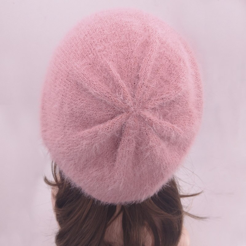 Gzhilovingl talvi pehmeä mohair neulottu baretti pipot naisten hatut roikkuvat slouchy skullies pipo naisille femme
