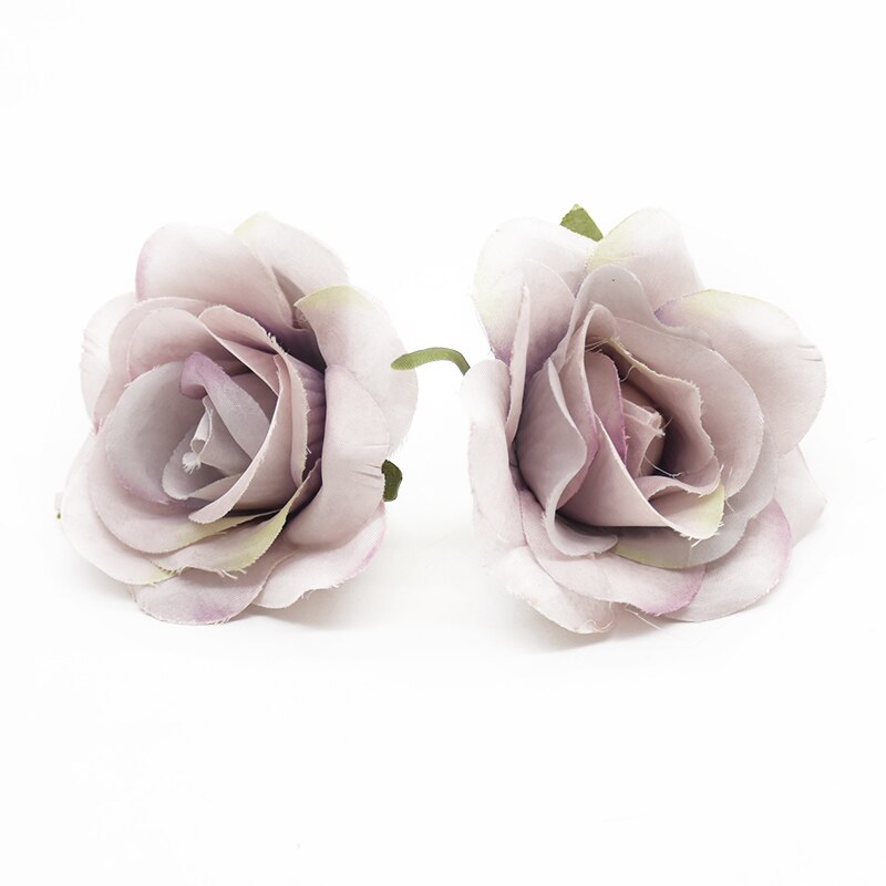6pcs 7cm Artificial rose heads for Home decoration accessories Flower arrangement Diy Headwear Indoor furnishings Wedding brooch: 8