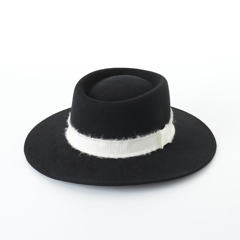 01811-hh8088 rubans d'hiver en laine de style britannique de différentes couleurs pour hommes et femmes: Noir