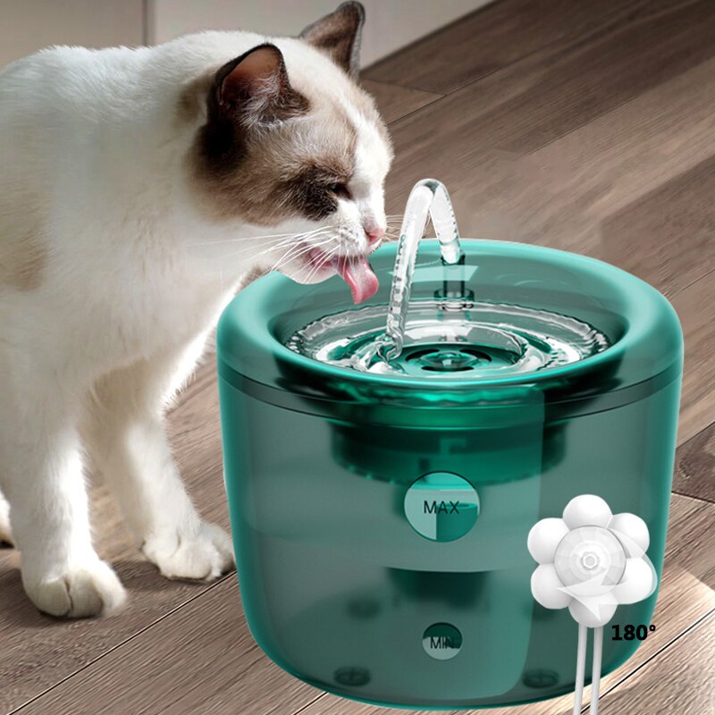 Nowy inteligentny kot fontanna robić picia filtr automatyczny dozownik robić wody w obiegu 1.6L automatyczny czujnik podajnik robić napojów