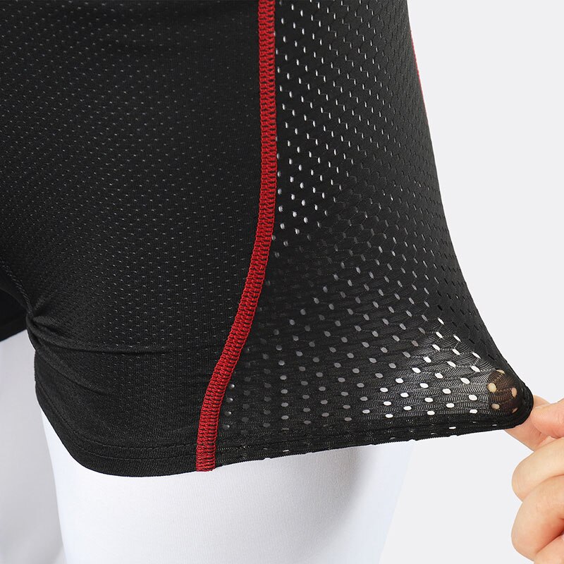 Short de cyclisme rembourré 5D pour hommes, 100% Lycra résistant aux chocs, pour vtt, vélo de route