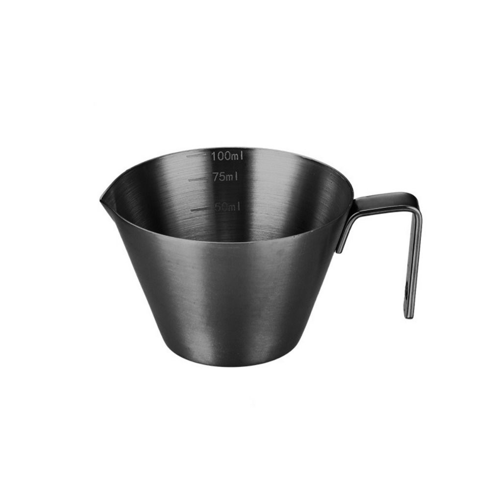 Miarka robić Espresso ze stali nierdzewnej 304, kubek 100 ml z uchwytem, kubek robić Espresso, mały dzbanek robić kawy, kubek hotelowy: zielony