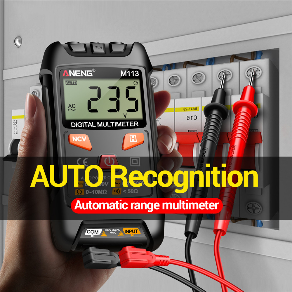 ANENG M113 multimetro digitale professionale automatico 1999 conteggi Auto AC/DC Votage Tester Ohm strumento rilevatore amperometro di corrente