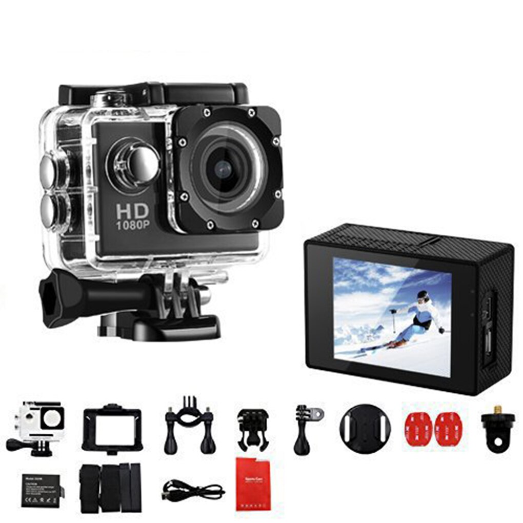 Mini caméra HD 1080 P DV 30 mètres étanche 90 degrés grand Angle 2.0 pouces LCD caméra caméscope