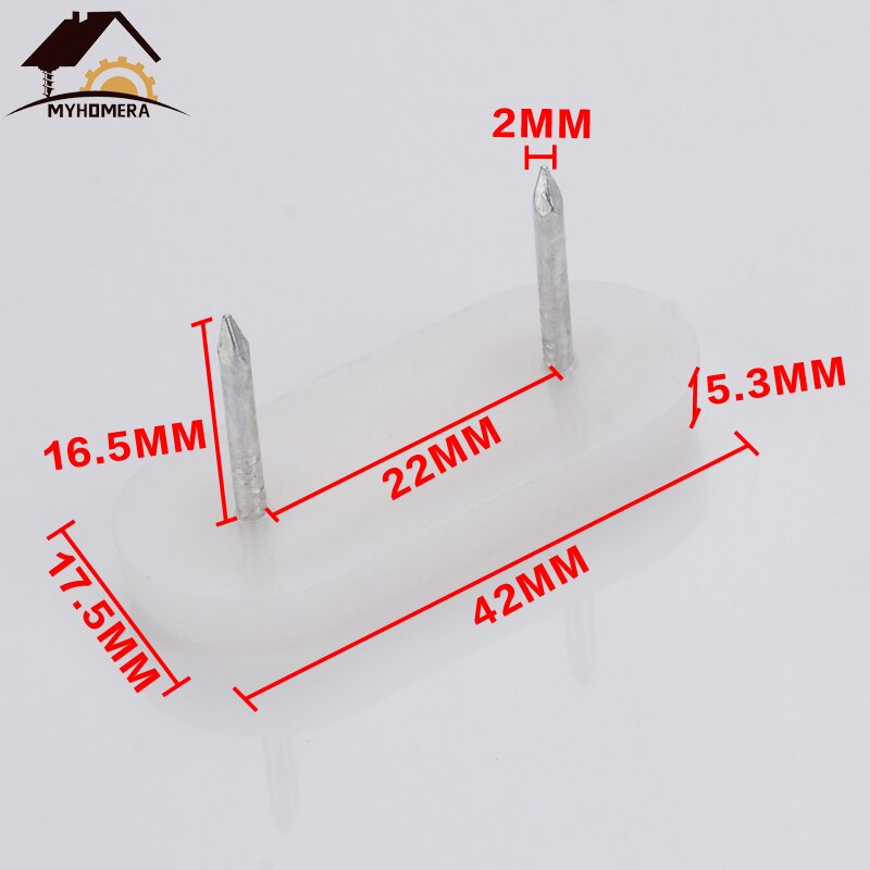 Myhomera 12pcs Heavy Duty DOUBLE PAD Nylon Furniture Chair Leg Pads Table Cabinet Feet Bottom Floor Protector Heighten Anti Slip: P