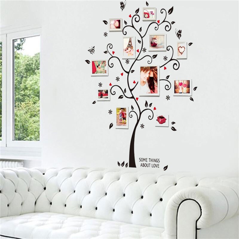 Creatieve Familie Fotolijst Boom Muurstickers Home Decor Woonkamer Sofa Vintage Poster Muurstickers Decoratie Art Behang