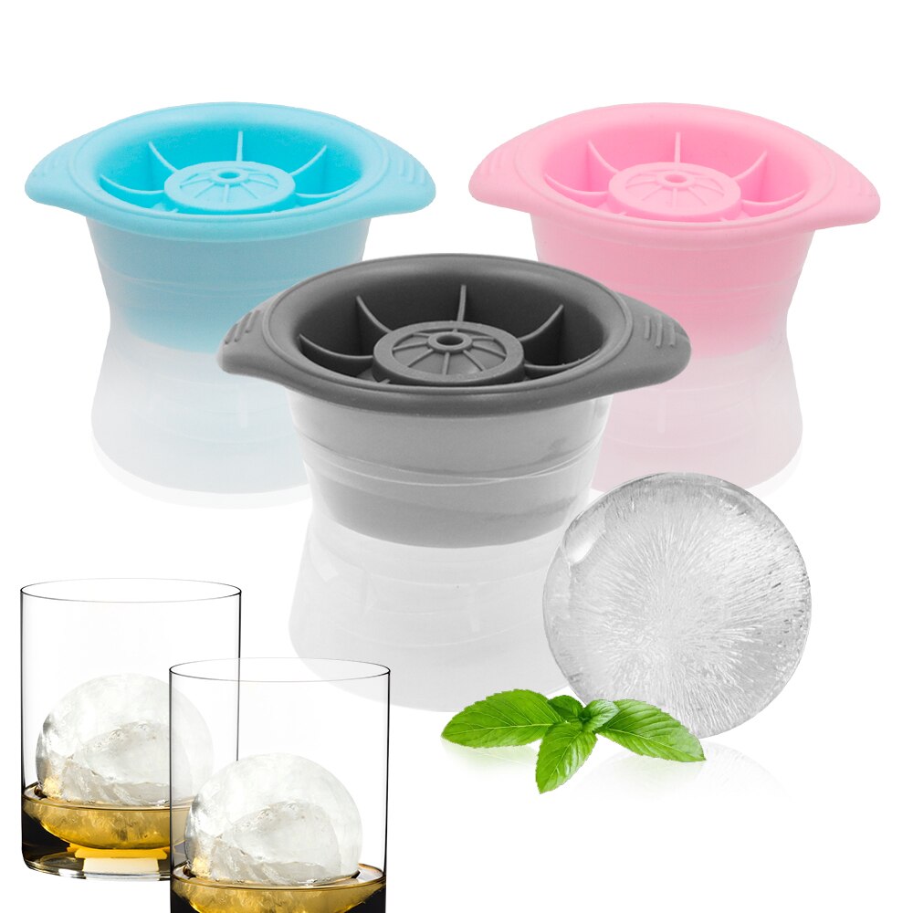 1PC Whisky okrągły hokej na lodzie formy silikonowe kuliste kostki lodu formy hokej producent pojemnik na lód zamrażarka lodu formy kuchenne gadżety