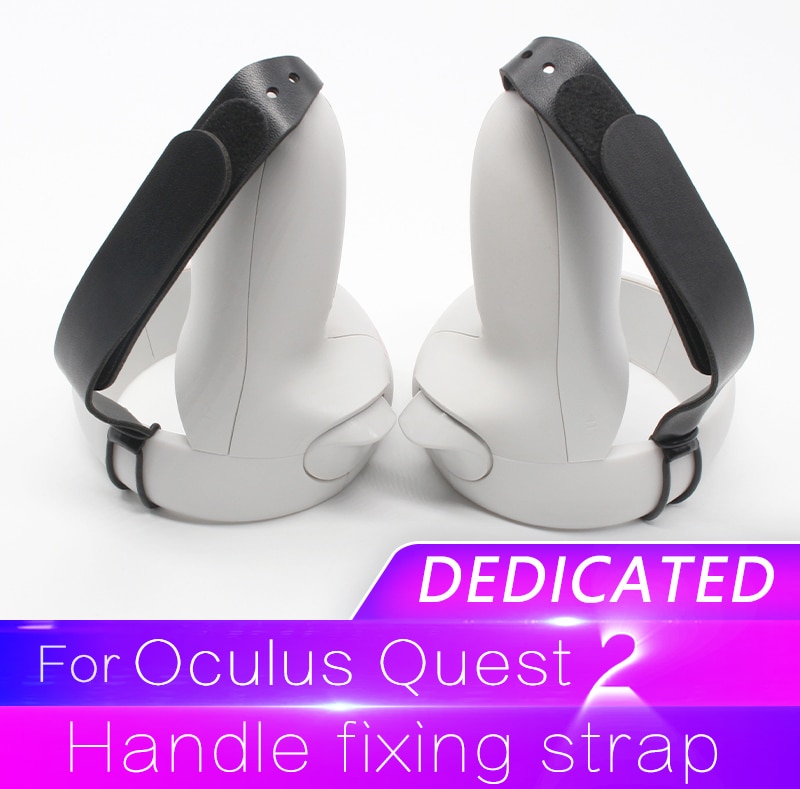 1Pc Voor Oculus Quest 2 Vr Controller Polsband Vr Handvat Grip Anti Vallen Vaste Riem Antislip band Verstelbare Accessoires