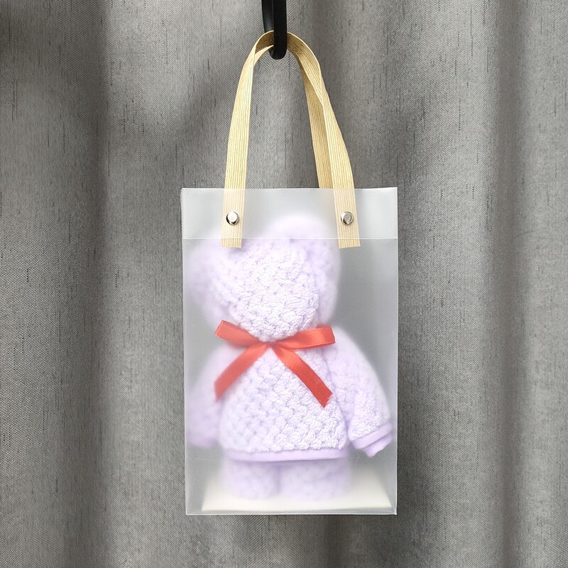Ensemble de serviettes de bain de luxe en velours, molleton, forme d'ours, avec boîte, séchage rapide, en microfibre, de mariage, de fête: 09