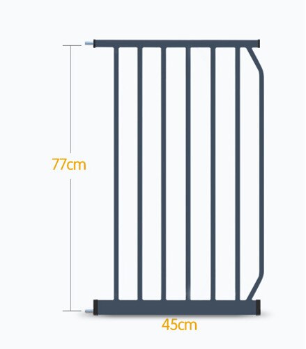 Puerta de Hierro de metal babysafe puerta de seguridad para bebés valla de aislamiento para mascotas 75-82cm de ancho Hong kong gratis: 45cm black