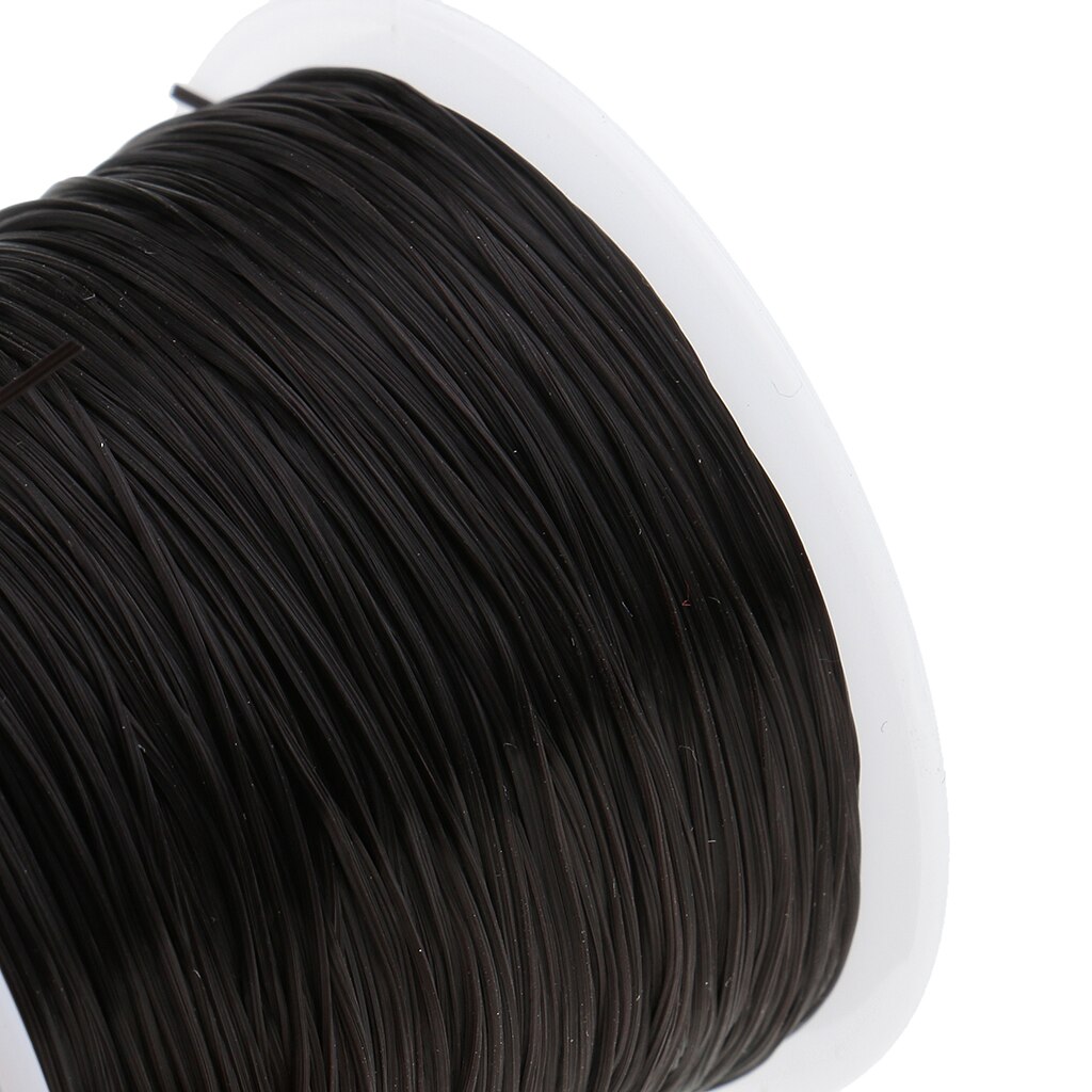 60M Wig Hair Net Sewing Weft Hair Extension Weaving Stretch Thread Black Stretch Yarn Streth Crystal String Cord