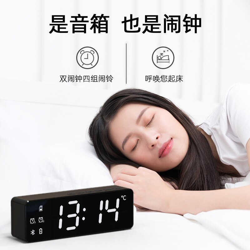 Led Electronic Digital Clock Silent Intelligent Date Temperature Alarm Lcd Bedroom Digital Clock Zegar Home Decor Clock DB60SZ