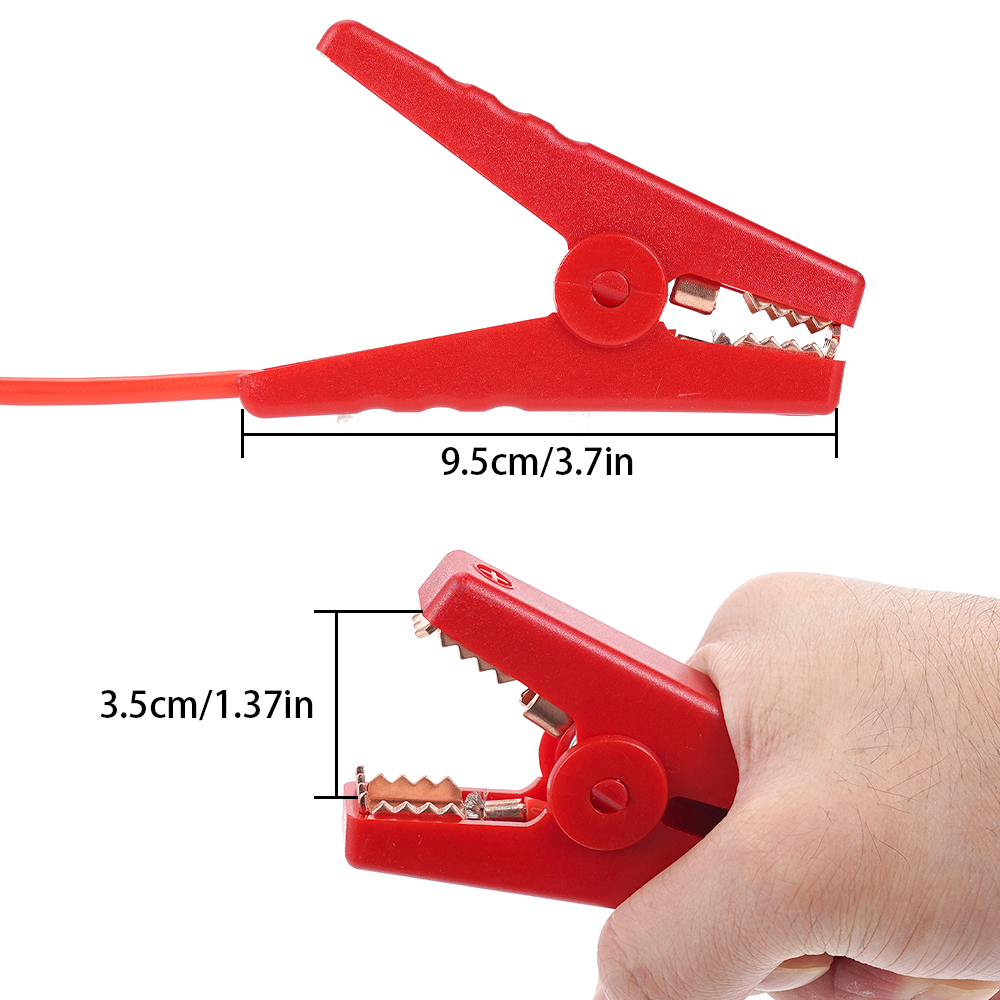 12AWG 150 cm Elektrische Zaun Kabel Stecker Mit Krokodil Clip Führt Kabel Wasserdichte Solar- Zaun Kabel Messung Teile