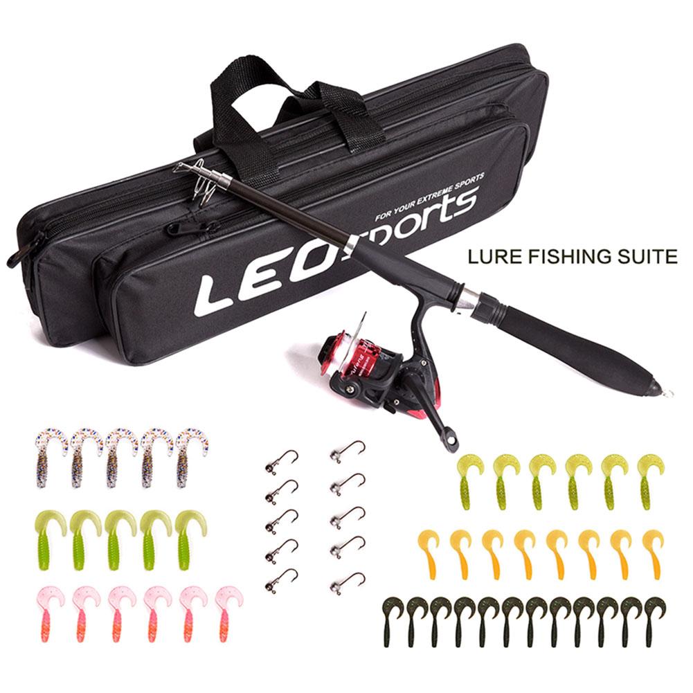 Beginner Portable Fishing Rod Set Childrens Spinning Wheel Fishing Gear Set For Children