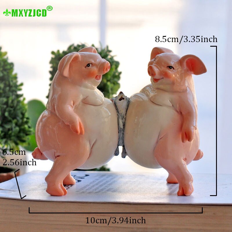 Zodiac Varken Hars Decoratie Simulatie Dier Sculptuur Ambachten Office Desktop Geluk Decoratie Tuin Micro Landschap Ingemaakte