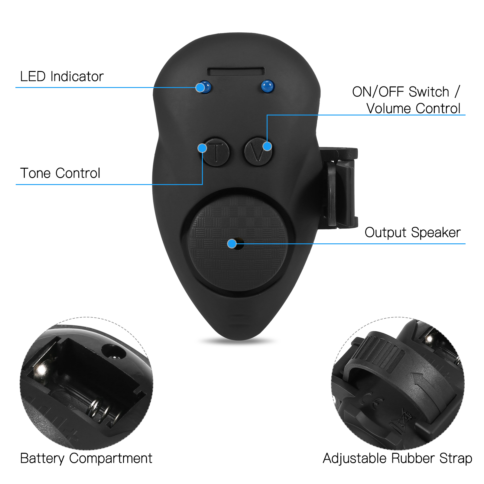 Excellent Alarm Fishing Alarm Portable Electronic Fishing Bite Alarm Night Fishing Smart Reminder Bite Alarm Night Fishing