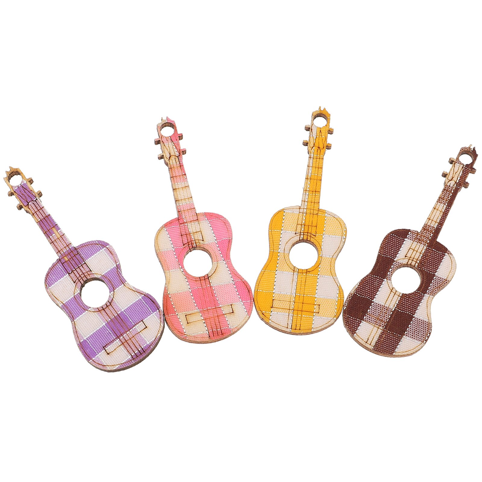 4pcs Miniature Guitar Desktop Decor Mini Guitar Kids Educational Plaything