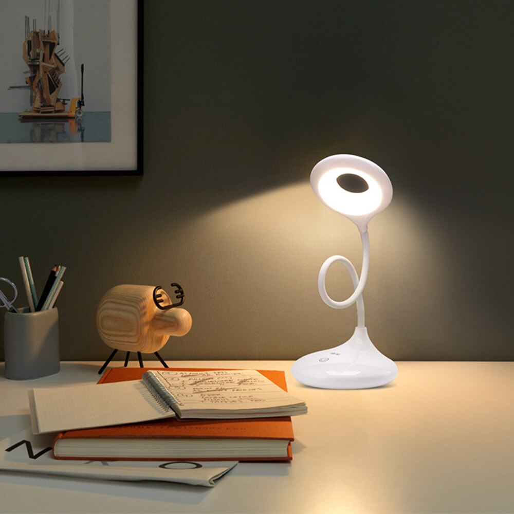 Lampe de bureau Portable LED interrupteur tactile marche/arrêt lampe de bureau Clip de Protection des yeux 3 Dimmable USB 18650 lampe de Table Rechargeable