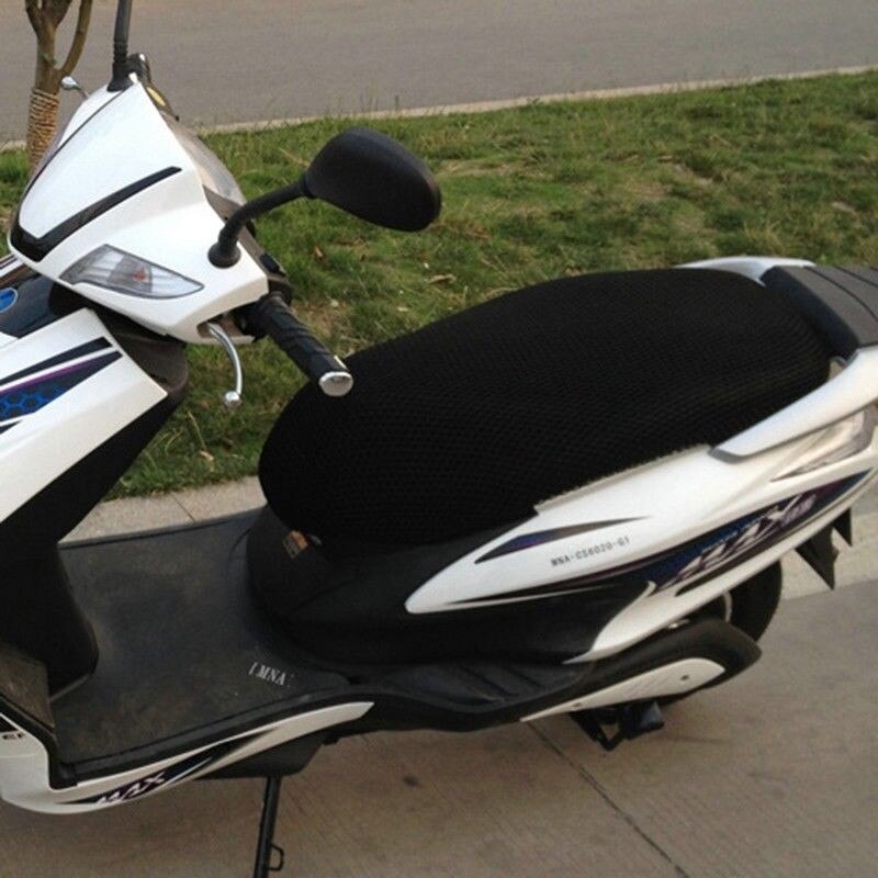 Breathable Summer 3D Mesh Seat Cover Motorcycle Moped Motorbike Scooter Seat Covers Cushion Anti-Slip Waterproof Accessories