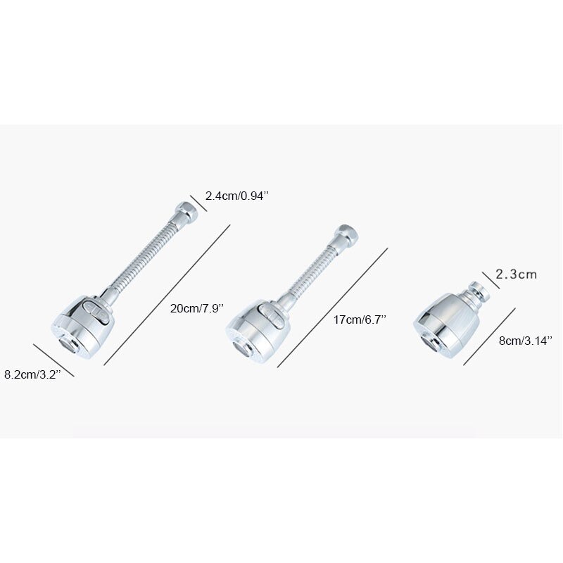 Water saver Rotating Faucet Extender Bubbler Splash-proof Headband Pressure Reducing Water Spout Water Saver Bathroom Kitchen