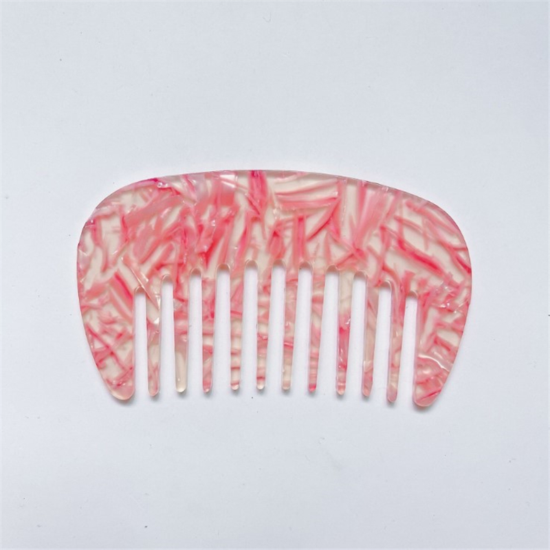 Peine de bolsillo para peluquería, placa de acetato Vintage coreana, Mini peines compactos antiestáticos, cómodos: 8