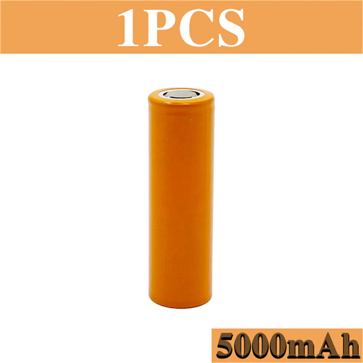 Batería de iones de litio recargable de 3,7 V -21700 Batería de iones de litio de 5000 mAh para iluminación solar, baterías y linternas: Plata
