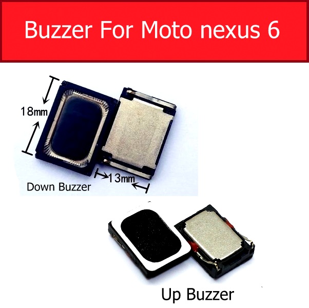 Echt Up/Down Luidspreker En Oor Speaker Zoemer Voor Motorola Nexus 6 XT1100 XT1103 Louder Luidspreker Ringer Vervanging onderdelen