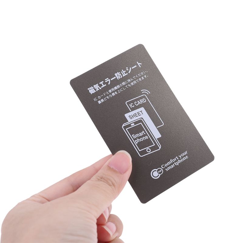 Pâte autocollante magnétique gris Anti-métal NFC | Pour iPhone, carte de contrôle d&#39;accès par Bus pour téléphone portable, fournitures de Protection des cartes IC